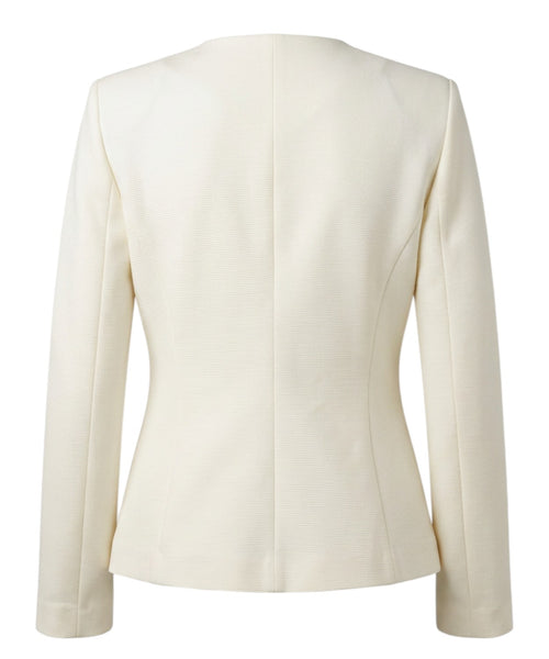 Giacca donna jersey ottoman con chiusura asimmetrica