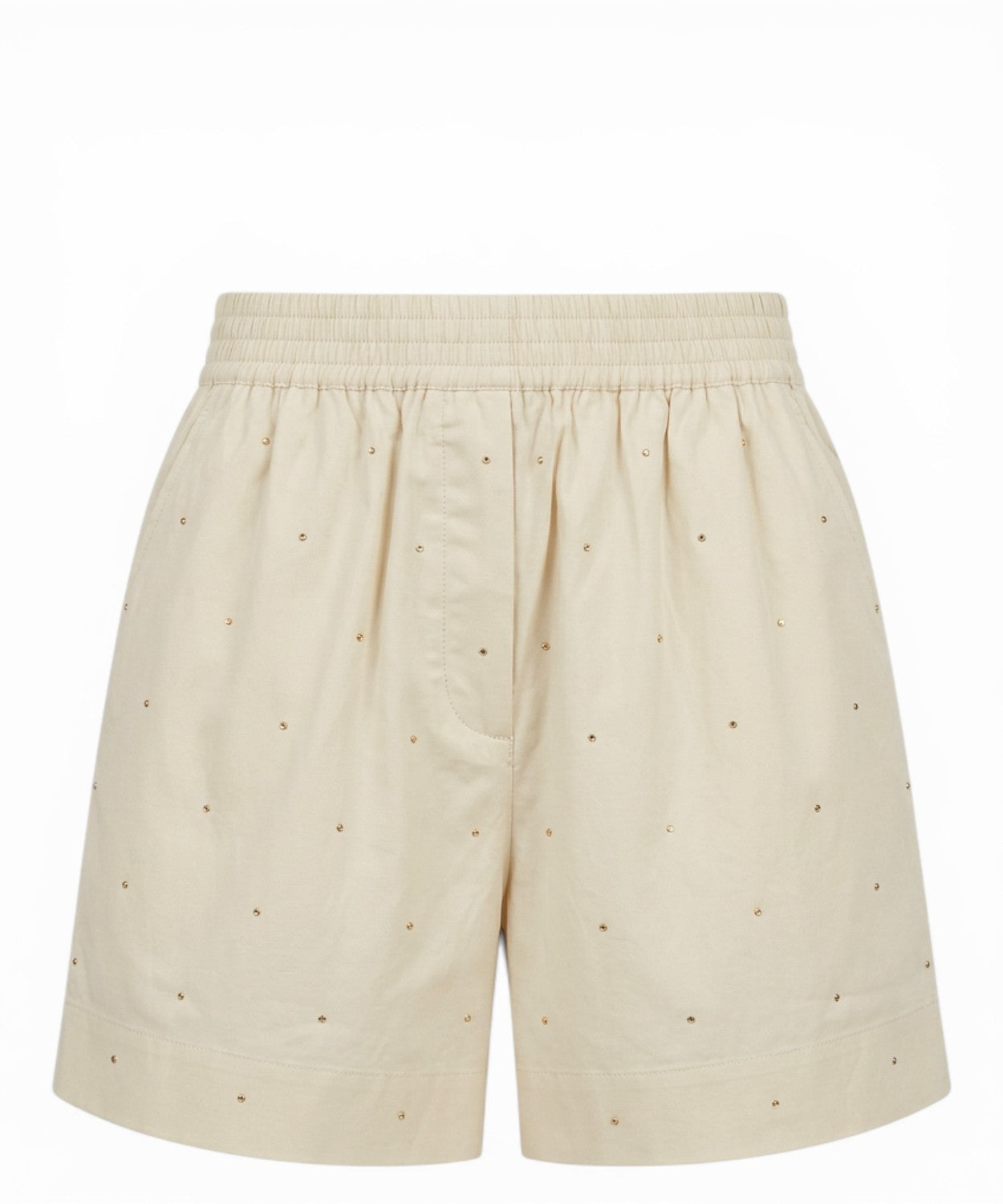 Shorts donna MC2 Saint Barth cotone strass applicati