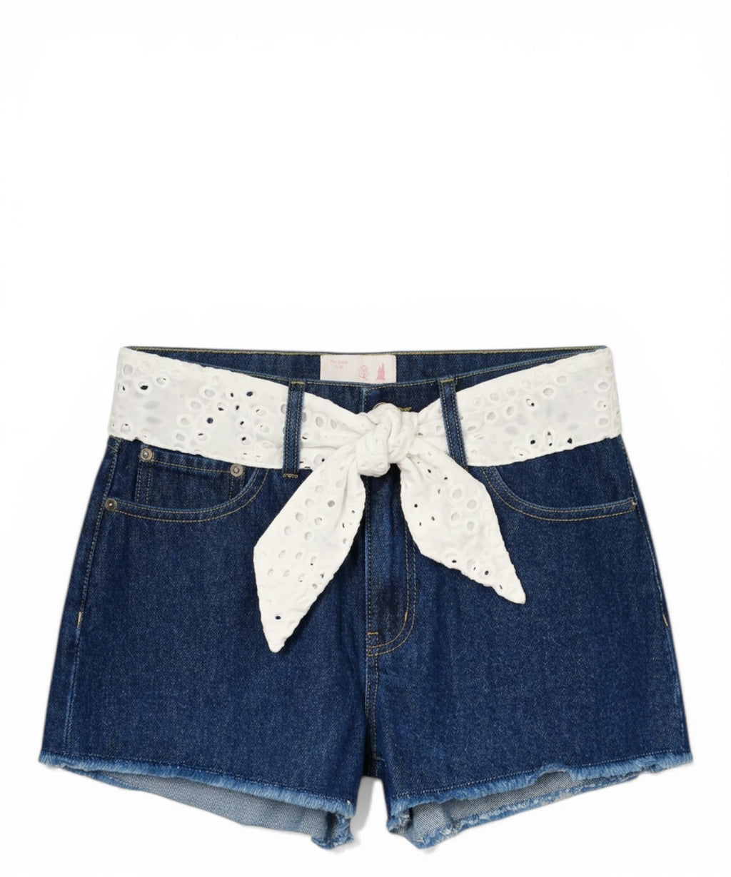 Shorts de verano para mujer MC2 Saint Barth en sangallo