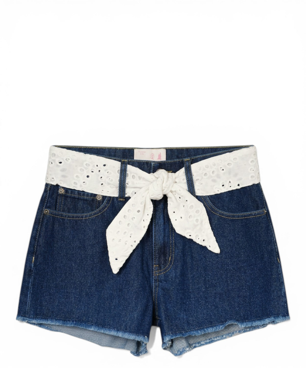 Shorts de verano para mujer MC2 Saint Barth en sangallo