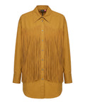 Pinko Alife Cotton Dress with Fringes