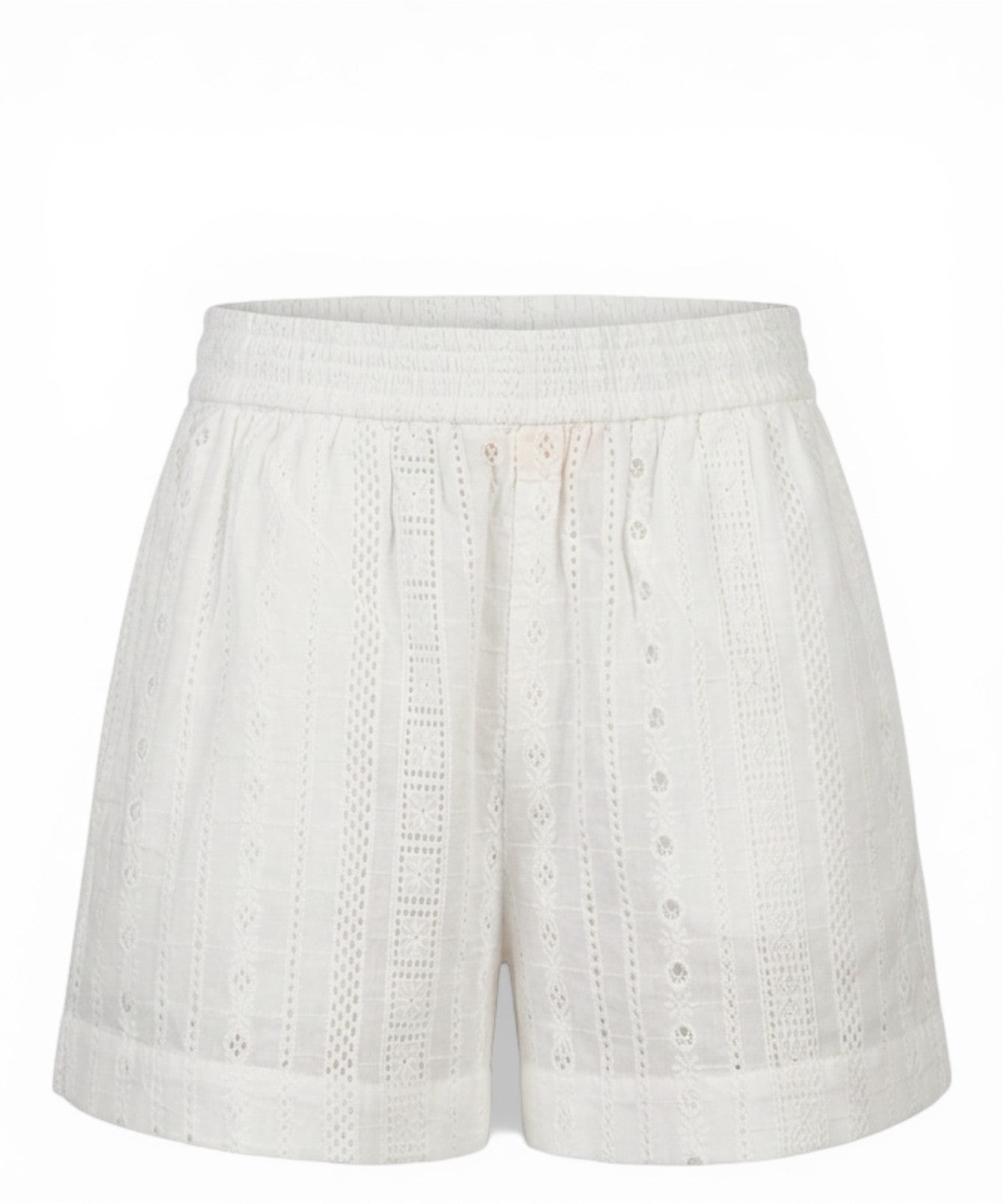 Shorts donna MC2 Saint Barth in pizzo sangallo