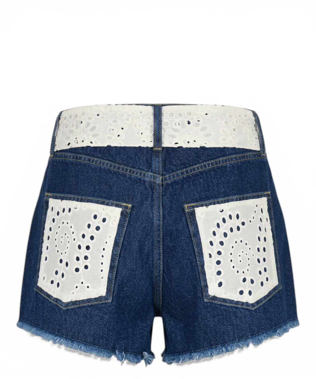 Shorts de verano para mujer MC2 Saint Barth en sangallo
