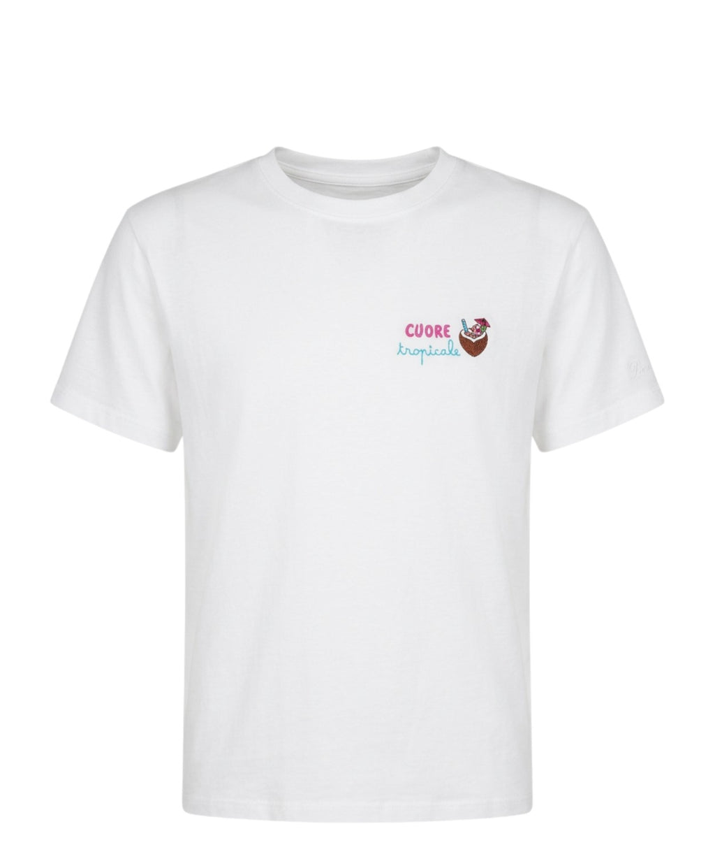 T-Shirt Emilie MC2 Saint Barth mit Stickerei