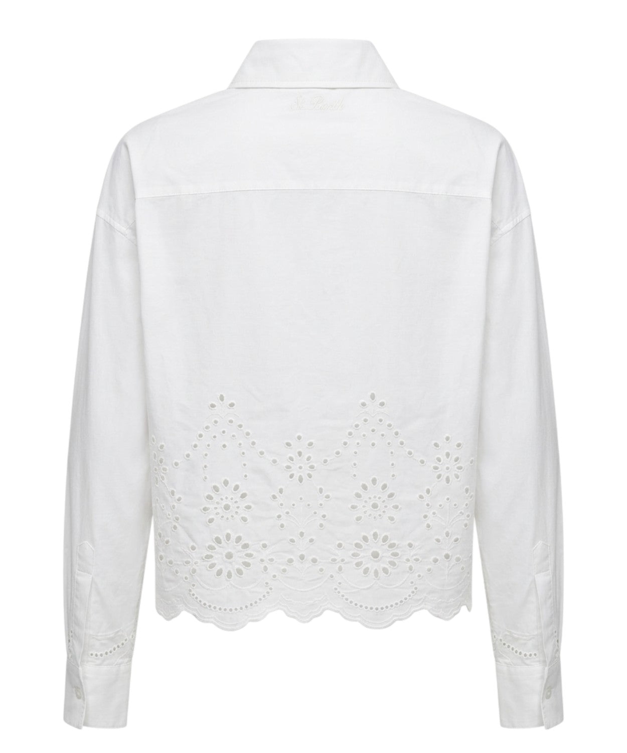Camicia Oriane MC2 Saint Barth in Pizzo sangallo