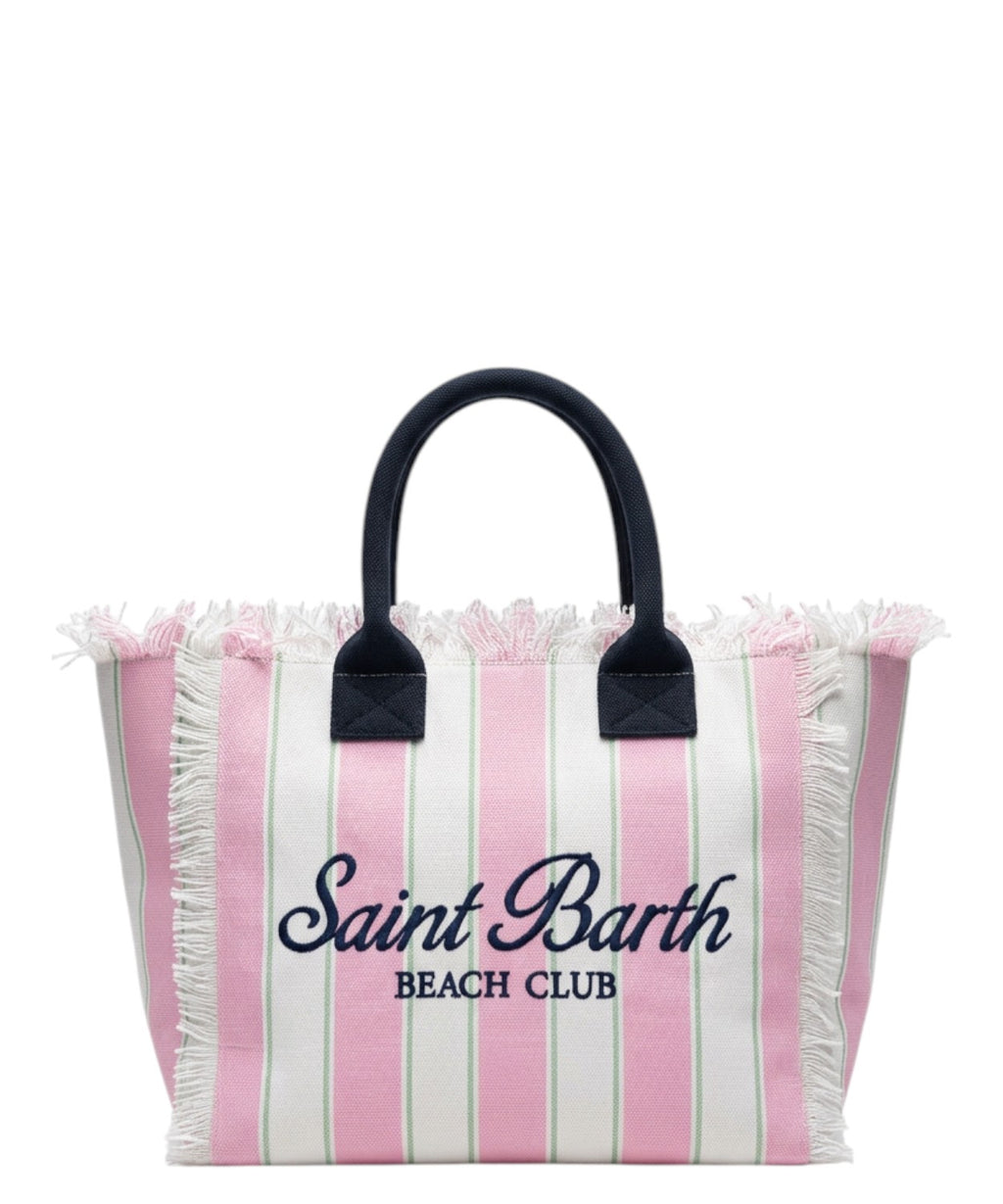 MC2 Saint Barth Vanity Bag v plátěných pruzích