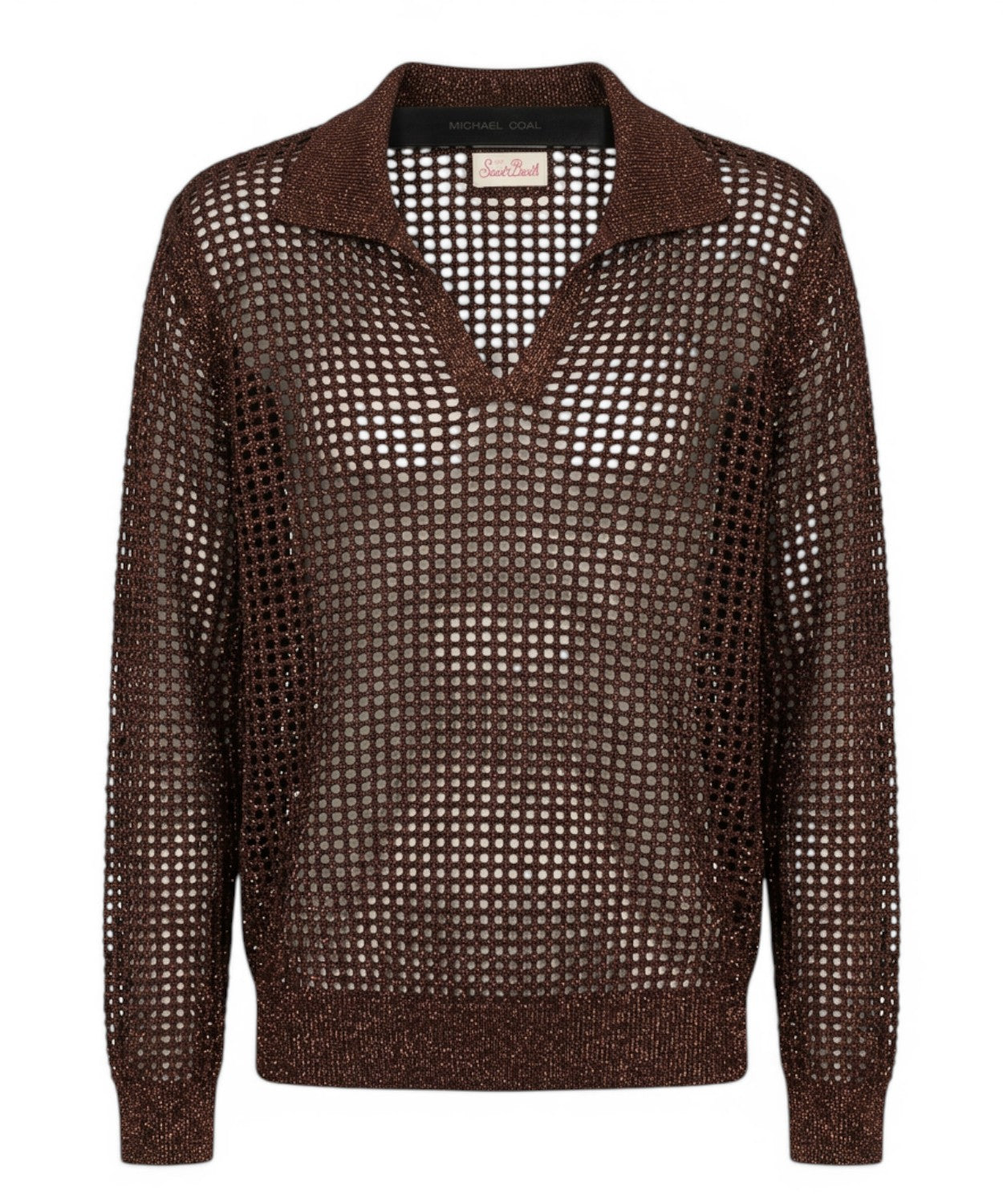 Camiseta de mujer calada en lurex de MC2 Saint Barth