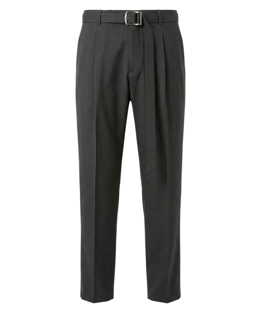 Men's Black Be Able Trousers with Buckle and Central Crease