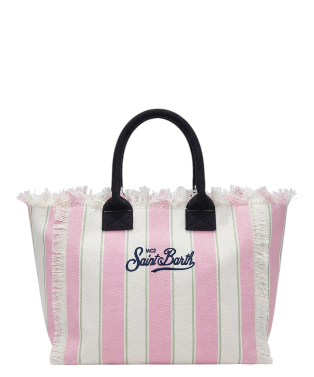 MC2 Saint Barth Vanity Bag v plátěných pruzích