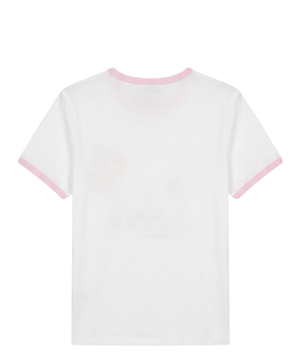 T-shirt Emilie MC2 Saint Barth con Ricamo Snoopy Padel