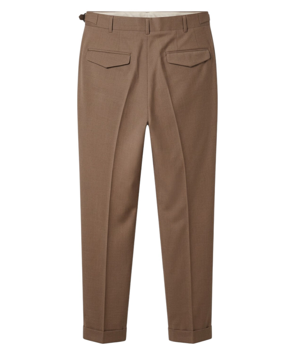 Pantalone Uomo in Lana Stretch con Pinces