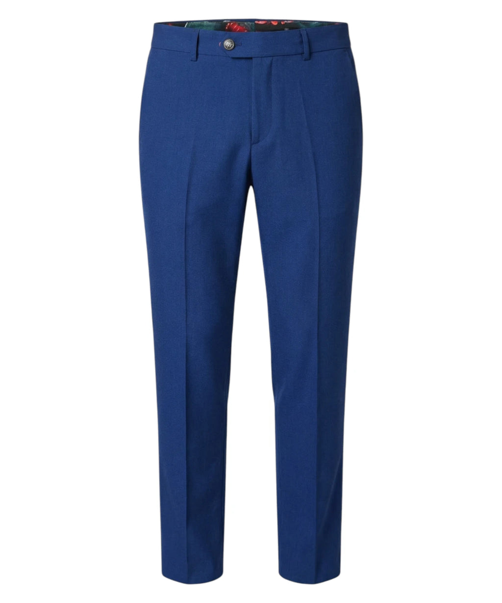 Blauw Wasabi Herenpak met Elastische Jas en Broek