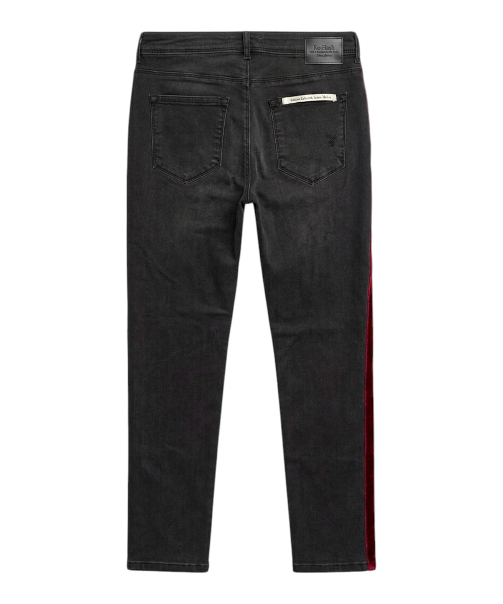 Women's Rehash jeans in stretch denim with side stripe