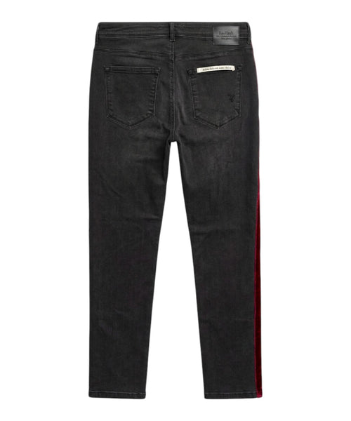 Damesjeans Rehash in stretch denim met zijband