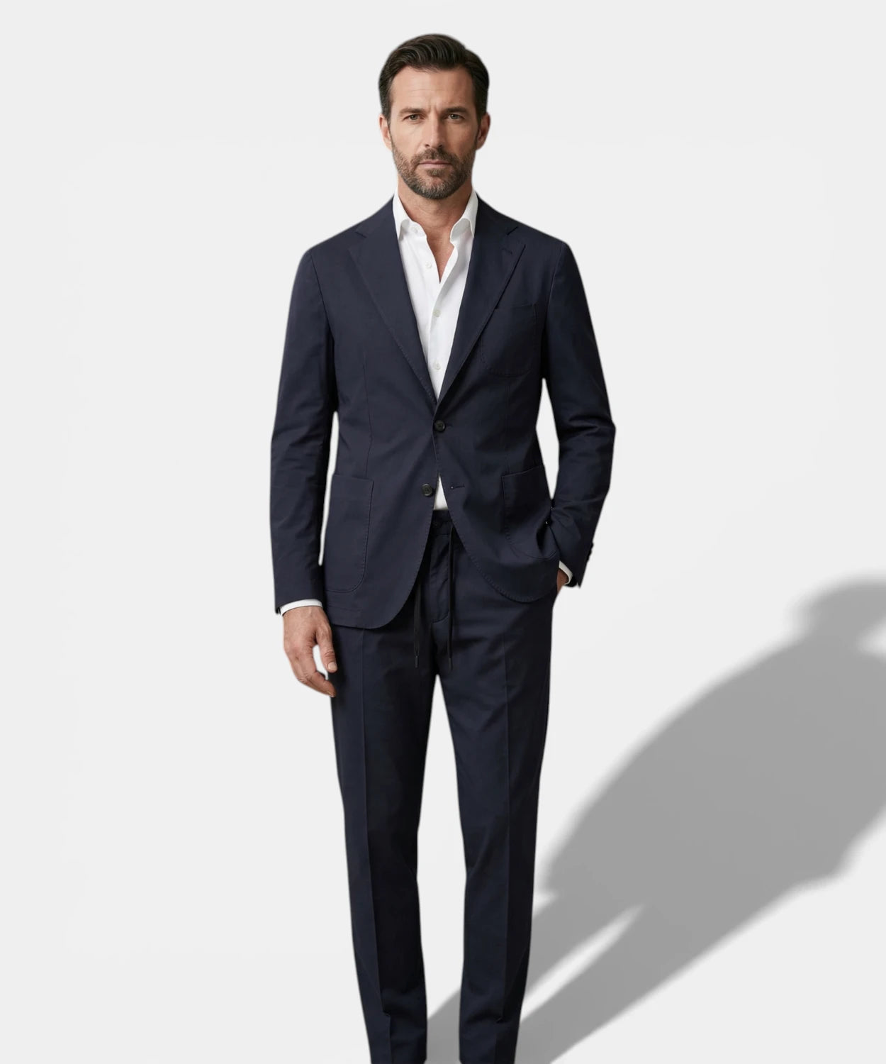 Abito Blu con Coulisse - Sartitude Napoli