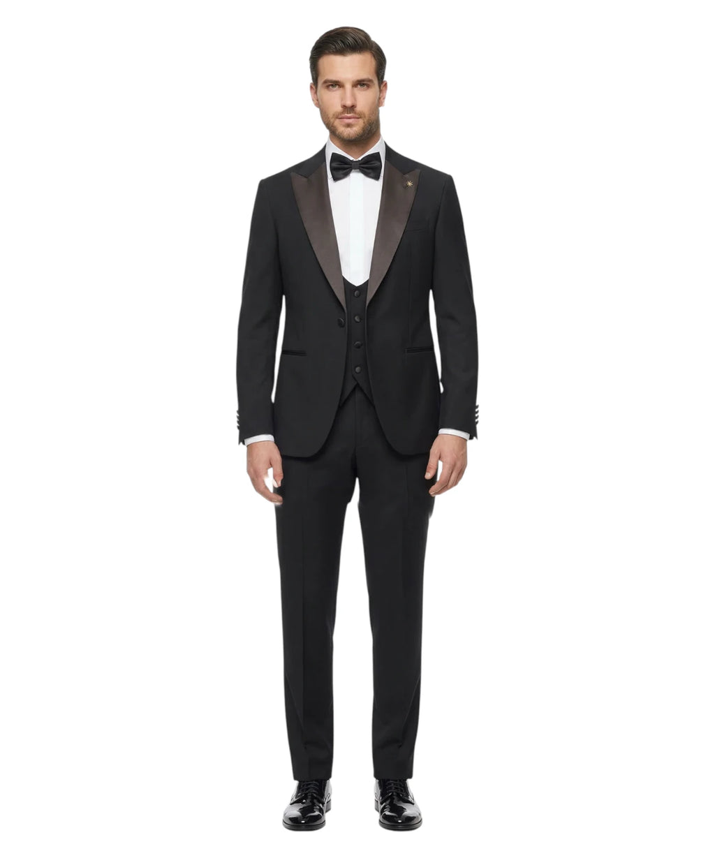 Men's Three-Piece Tuxedo for Elegance and Comfort