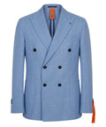 Giacca Doppiopetto Uomo Azzurra Bharnaba Slim Fit