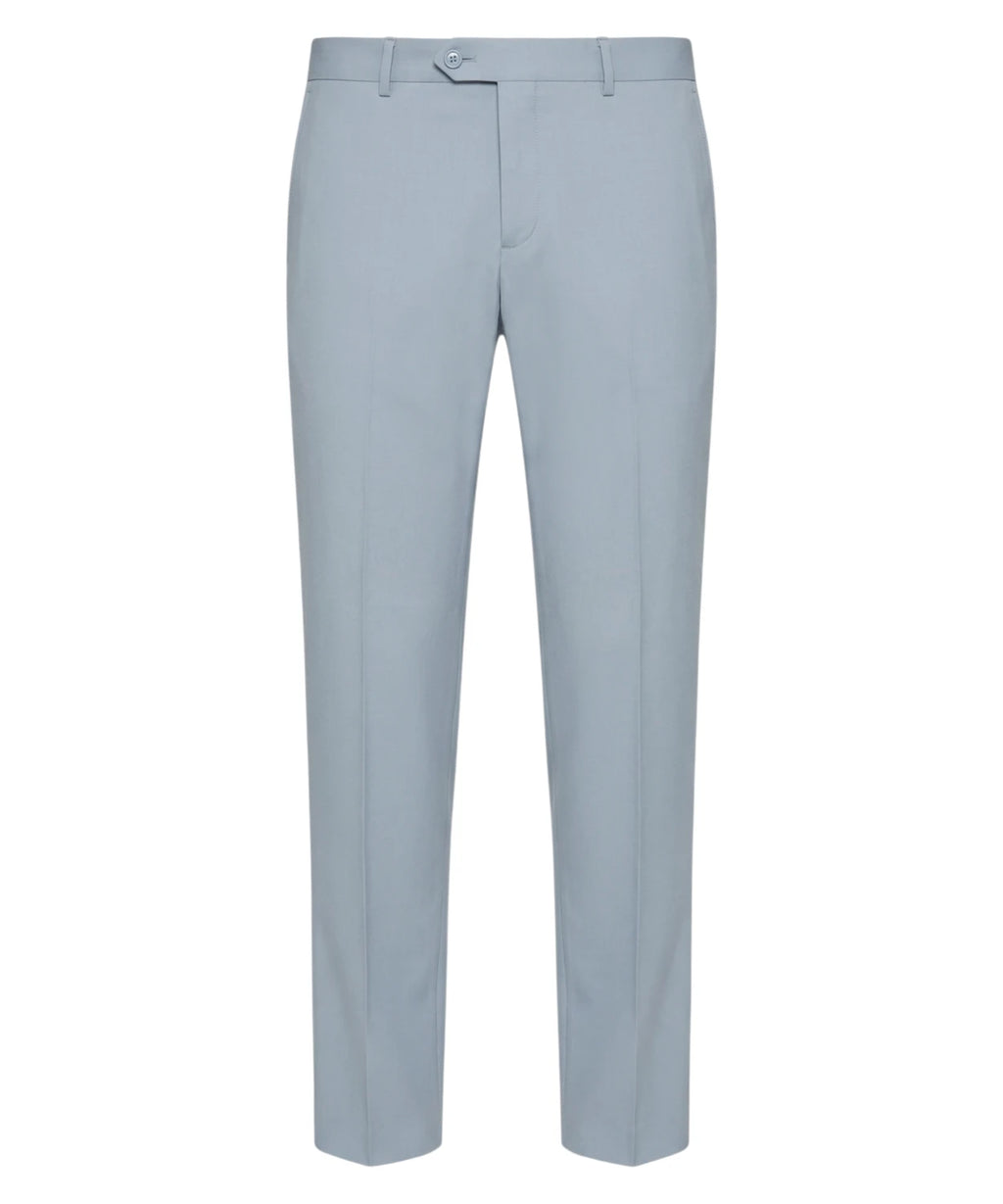 Abito Uomo Azzurro Slim Fit in Fresco Lana Stretch