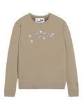 Maglia Effetto Alpaca New Queen con Scritta DIVA Strass