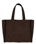 Borsa Vanity in Cotone Cerato e Velluto