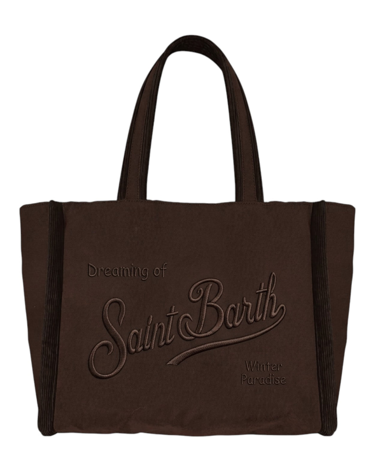 Borsa Vanity in Cotone Cerato e Velluto