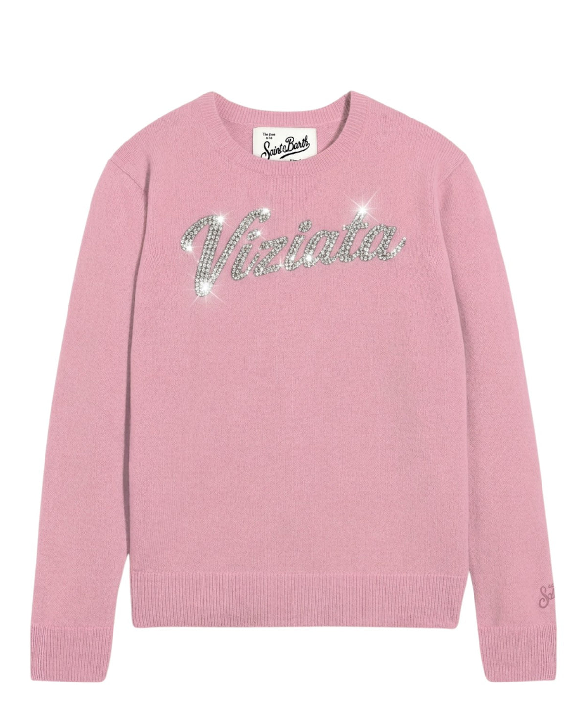 Maglione Alpaca New Queen con Scritta Strass VIZIATA