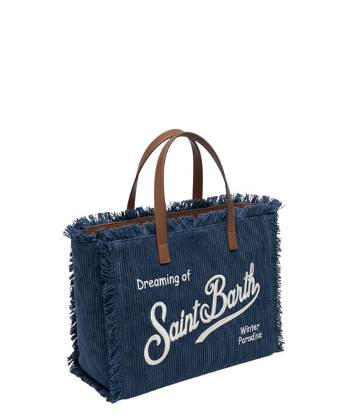 Borsa Vanity Mini in Velluto a Coste