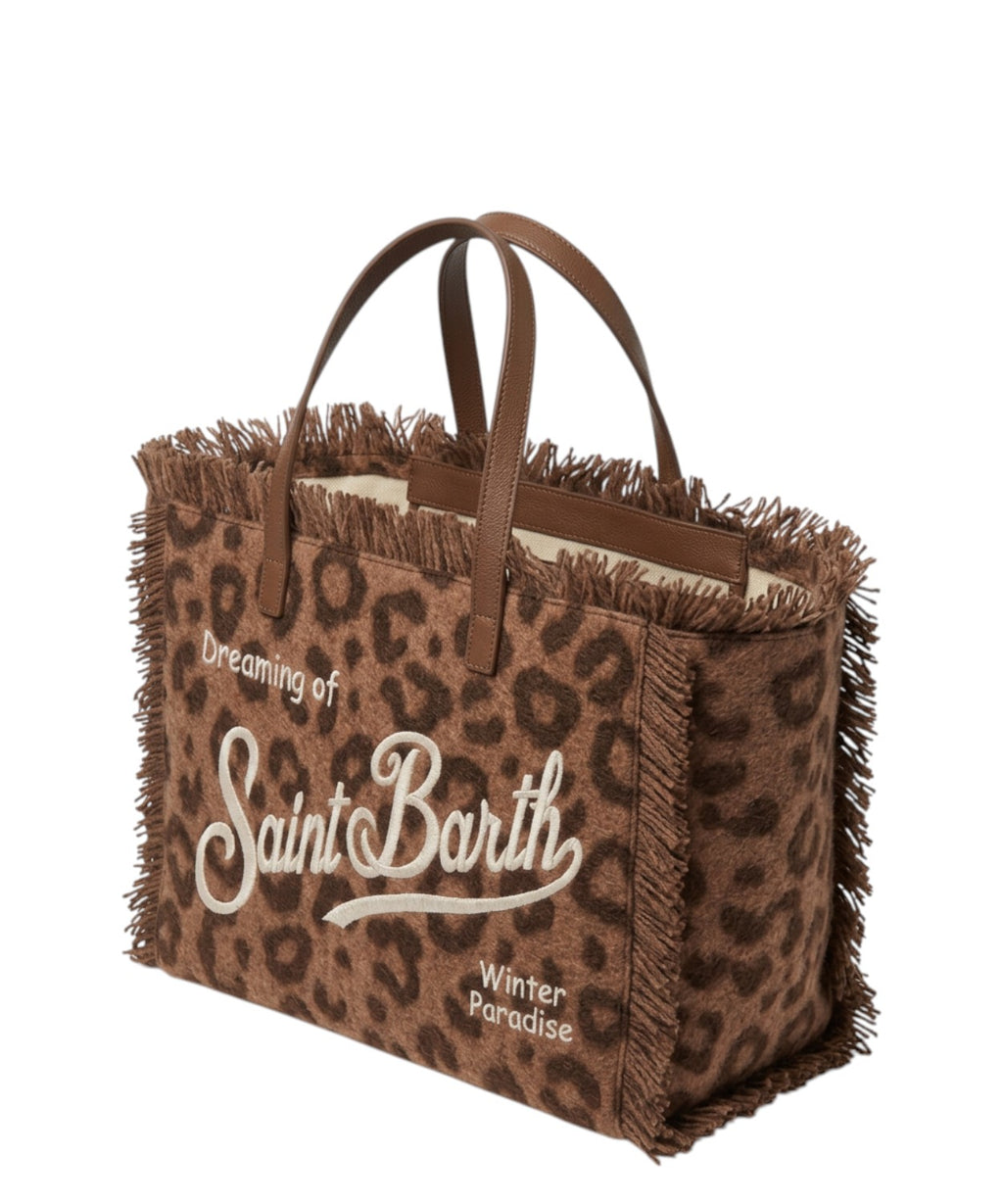 Borsa Colette in Feltro Leopardata
