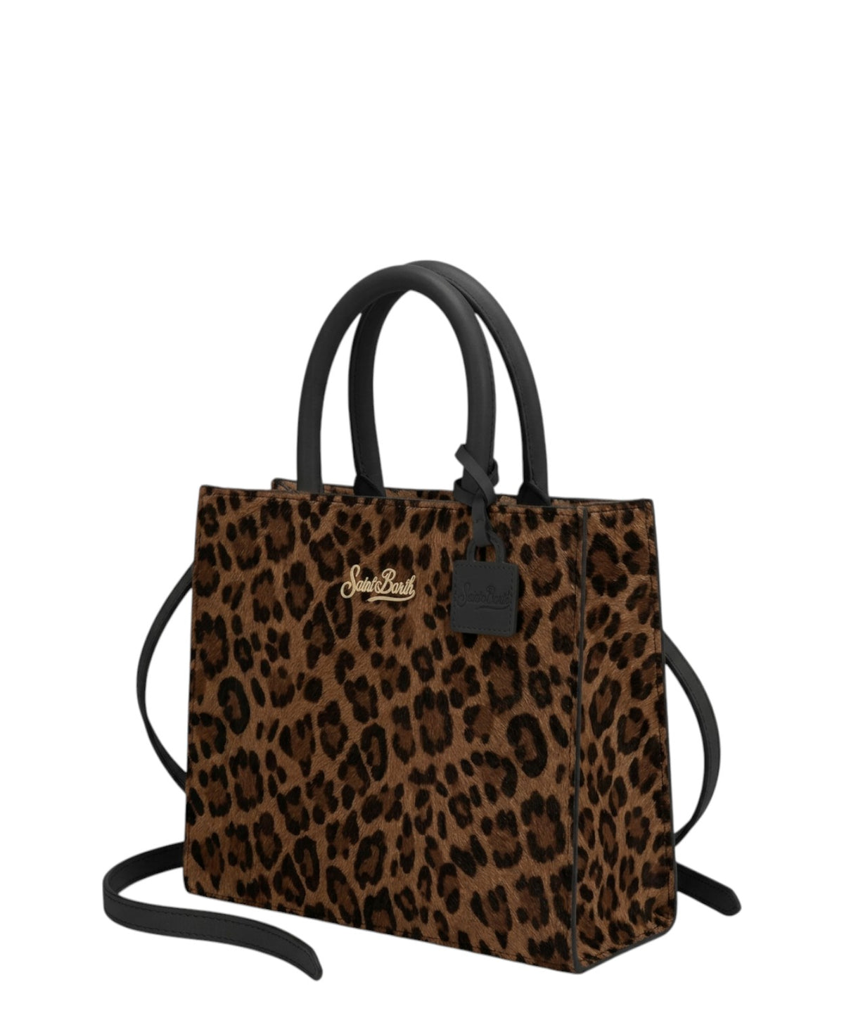 Borsa Shop Bag Midi in Cavallino Leopardato