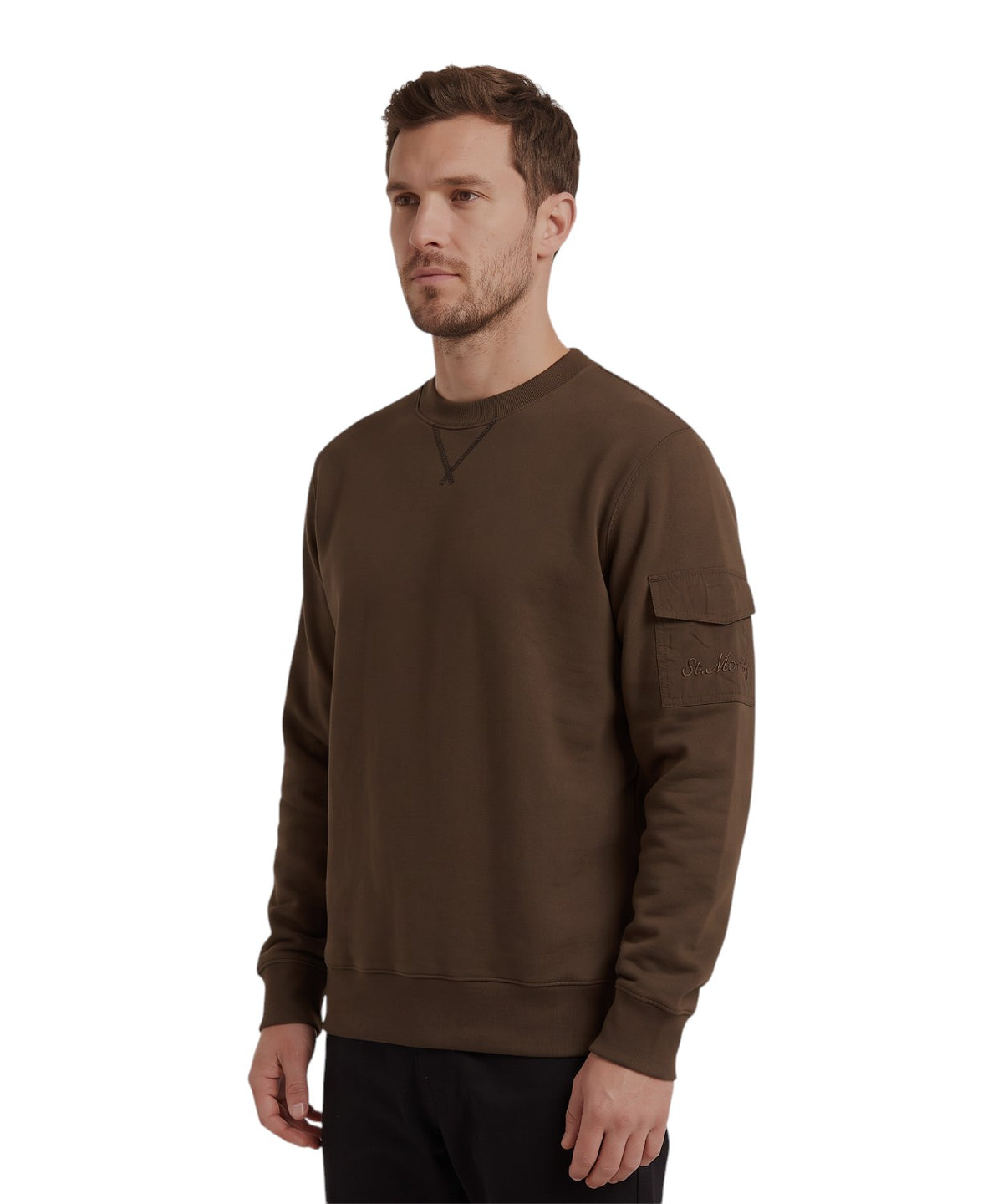 Herren-Sweatshirt MC2 Saint Barth Aron mit Tasche am Ärmel
