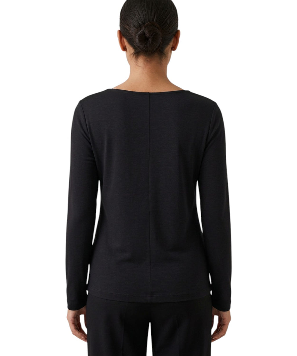 Maglia Marella TABACCO con Cut-Out e Dettaglio Gioiello