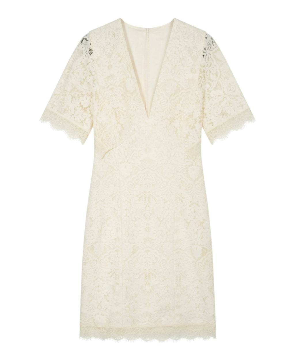 Abito Twinset Pizzo con Scollo a V Elegante