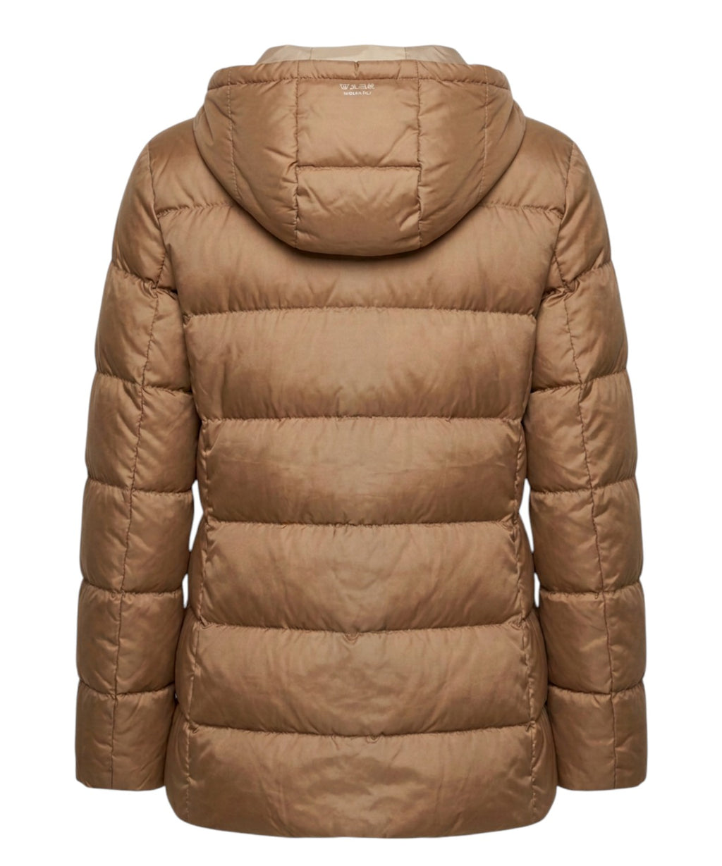 Piumino Midi MM Max Mara Cangiante in Nylon Tecnico