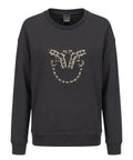 Felpa Pinko Nelly con logo strass