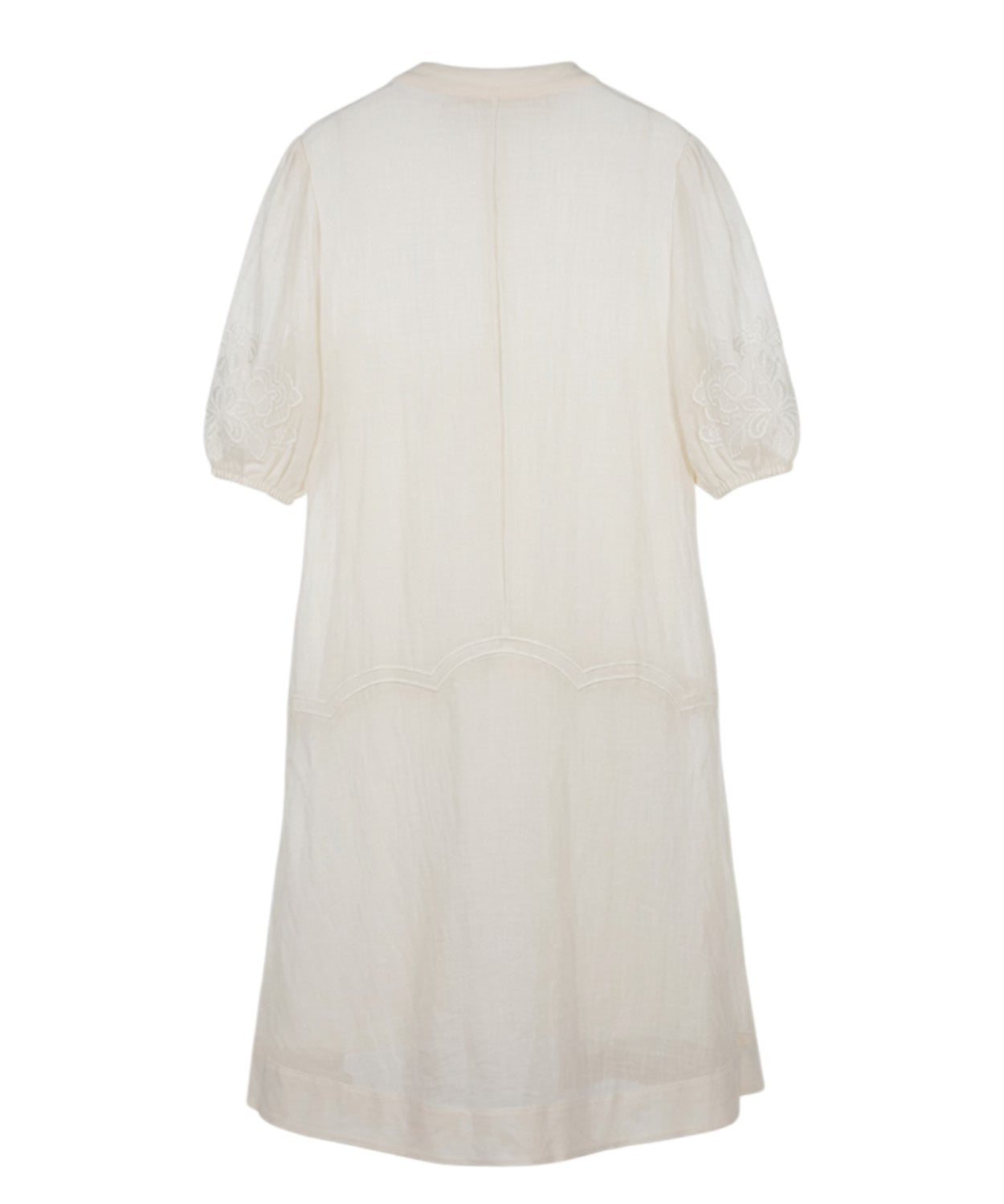 Abito Corto Twinset con Inserti in Pizzo e Cintura