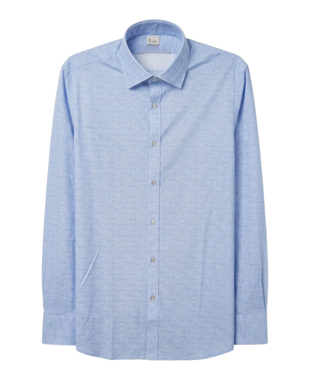 Men's Shirt Nylon Stretch Linen Effect