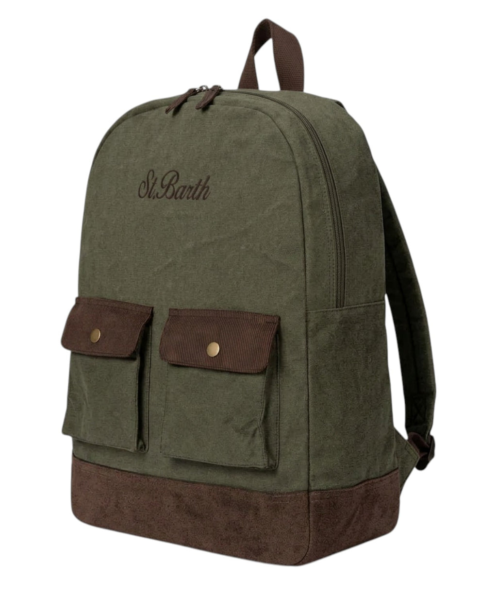 Zaino Cody in Cotone Cerato con Logo