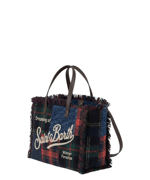 Borsa Colette Wool in Patchwork Tartan
