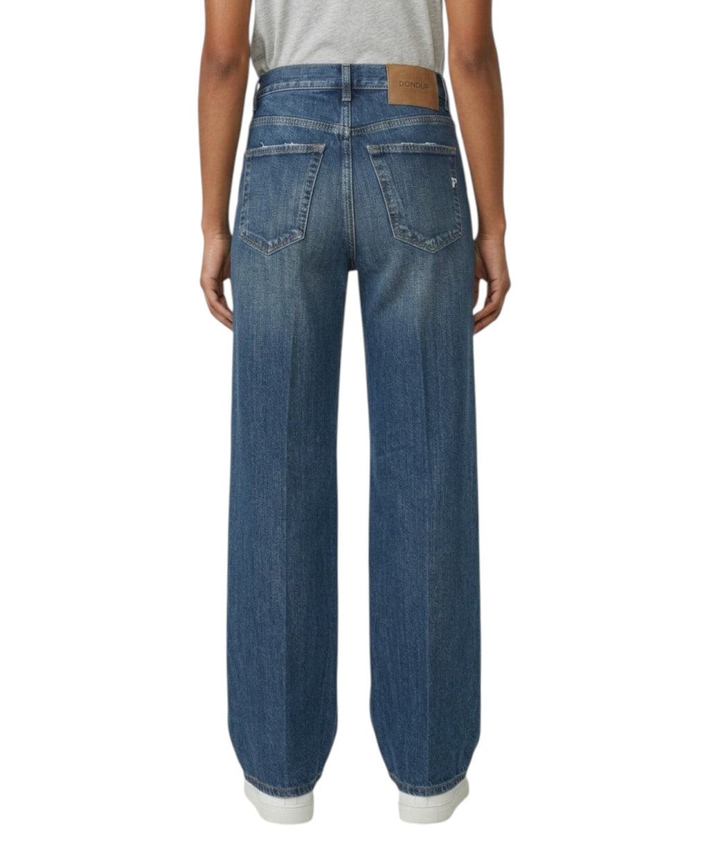Dondup Dakota Jeans Wide Leg Rigid Denim 12.5 Oz
