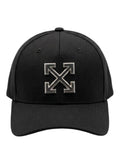 Off-White verstellbare Baseballkappe mit Logo-Plakette
