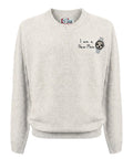Heron Light Pullover mit der Stickerei „Sommelier…“.