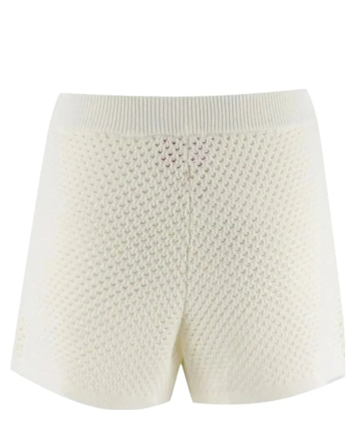 Shorts Yvette in maglia traforata con ricami e vita alta-Mc2 Saint Barth-Shorts-Vittorio Citro Boutique