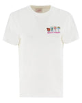 T-shirt Emilie bianca ricamata "Group Therapy"-Mc2 Saint Barth-T-shirt-Vittorio Citro Boutique