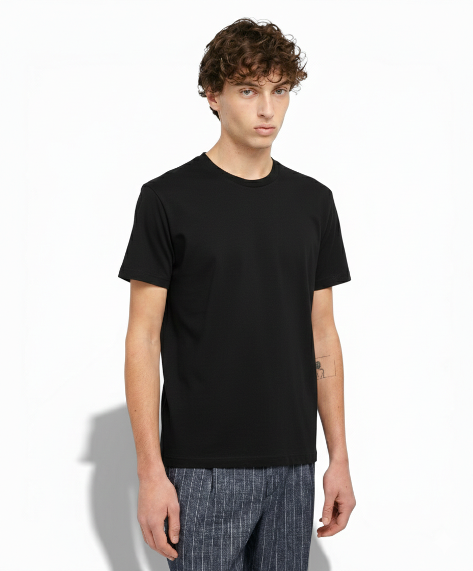 Herren-T-Shirt aus Baumwolle mit Rundhalsausschnitt