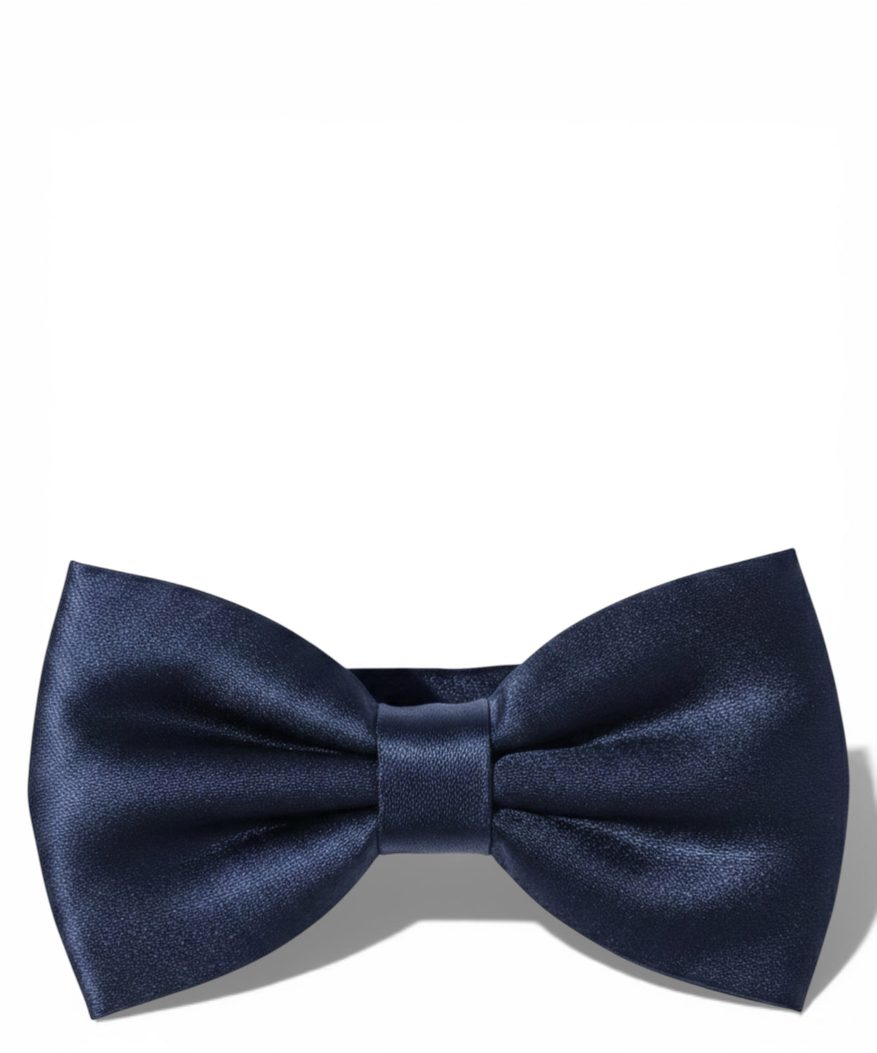 Klassische blaue Satinfliege, verstellbar, für elegante Anlässe