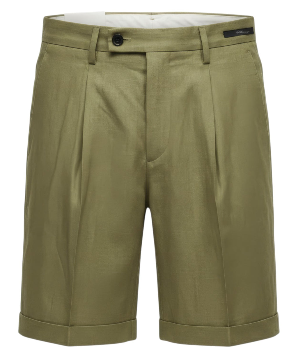 Bermuda uomo Harry in 100% lino pinces