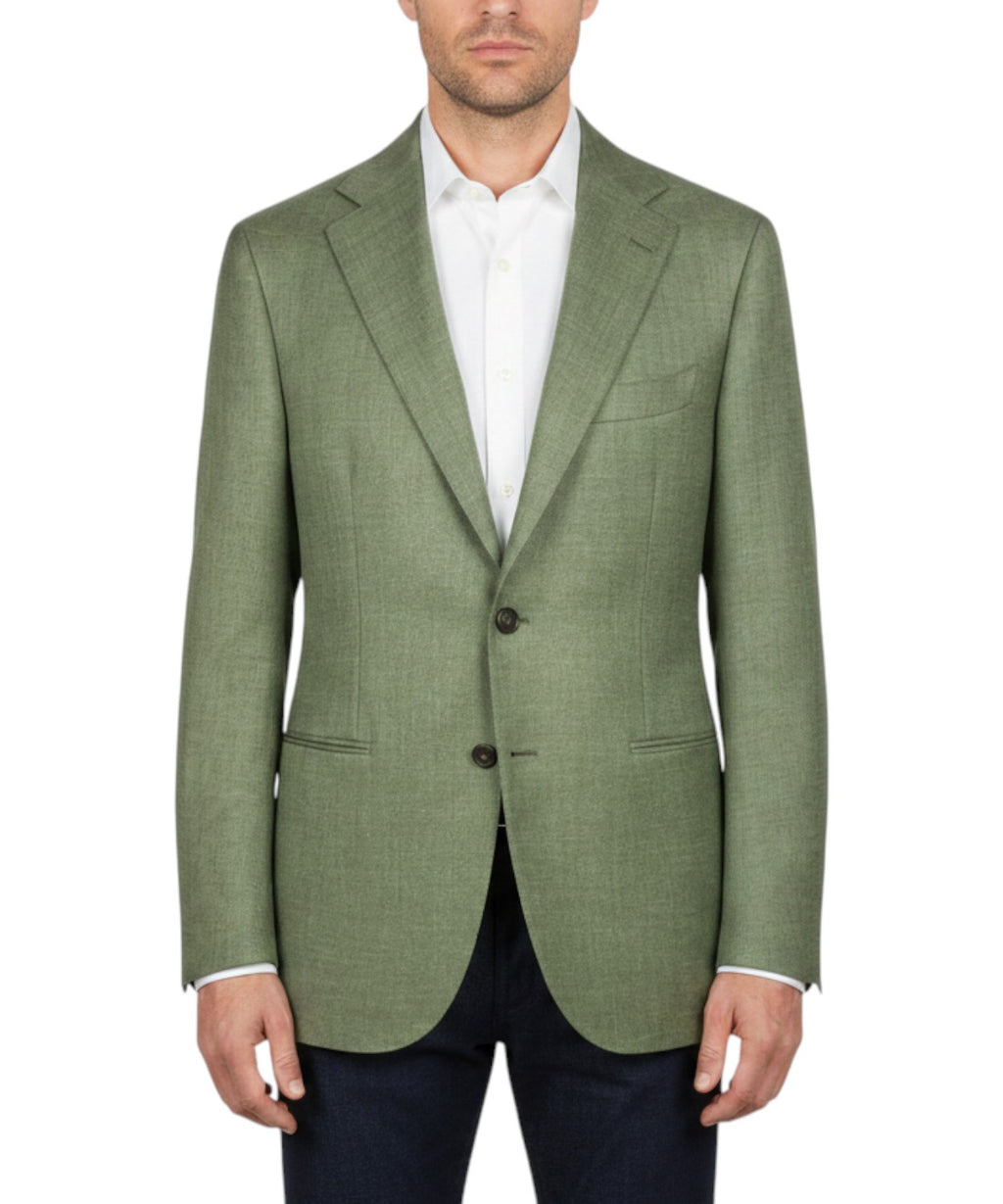 Sartitude Single-Breasted Jacket in Silk and Linen Blend