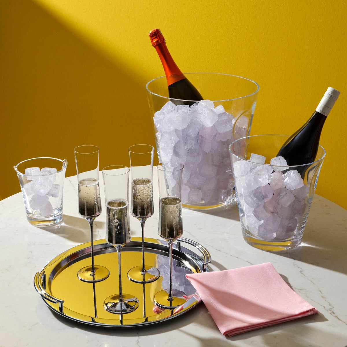 Dream Parade Set of 2 Champagne Glasses-NUDE EU-Champagne glass-Vittorio Citro Boutique