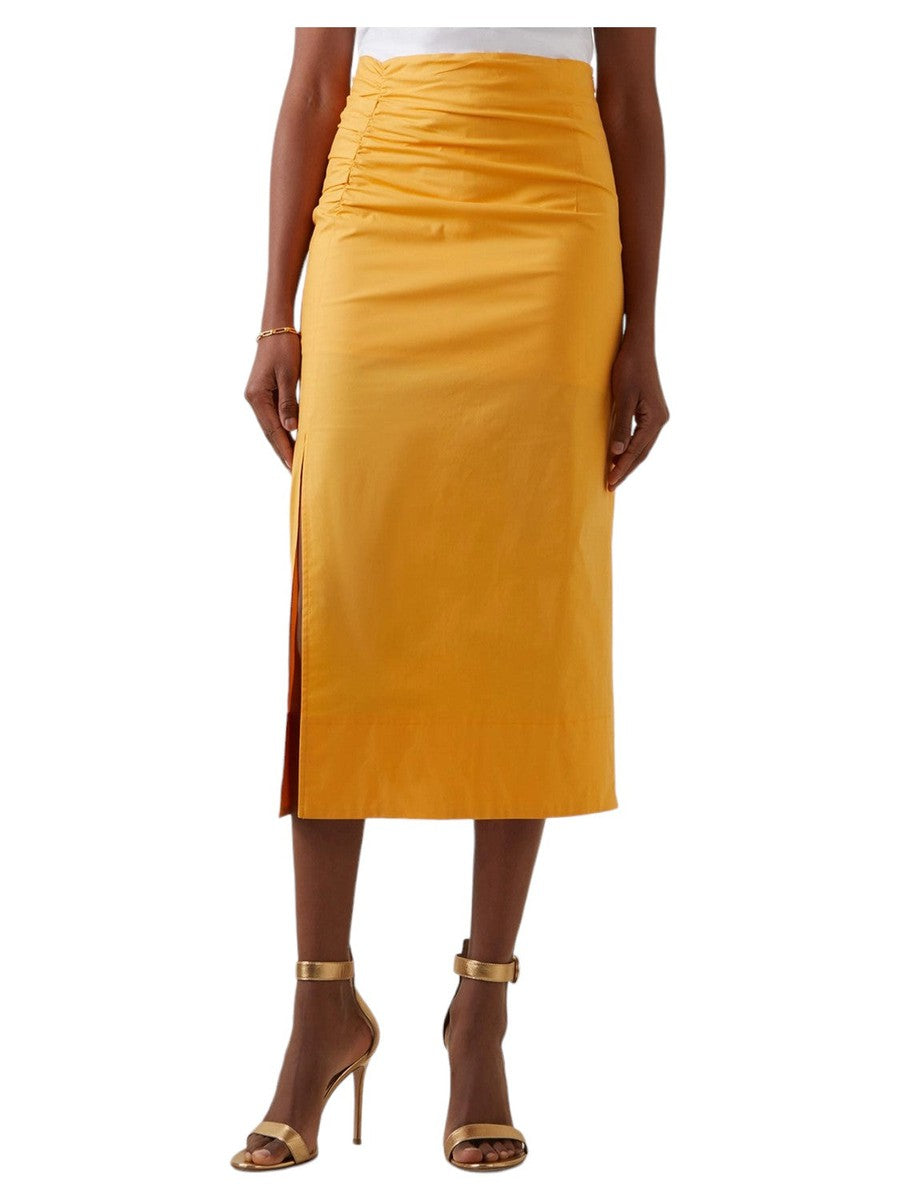 Gonna Midi Evviva a Fessura con Ruches-Marella-Gonne-Vittorio Citro Boutique