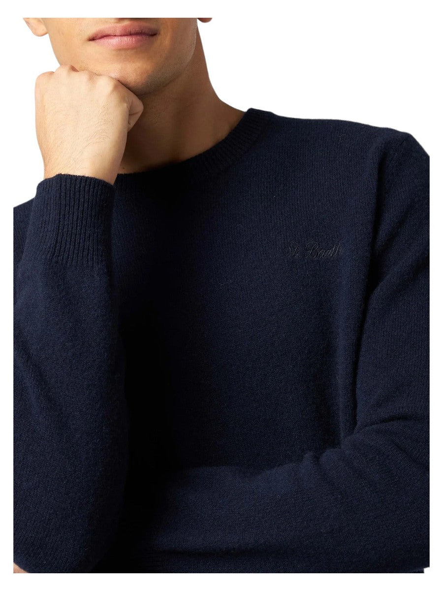 Maglia girocollo con ricamo St. Barth-Mc2 Saint Barth-Maglieria-Vittorio Citro Boutique